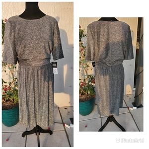NWT! Studio One Metallic Dress